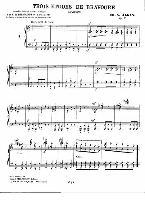 First page of 3 Scherzi di bravoure