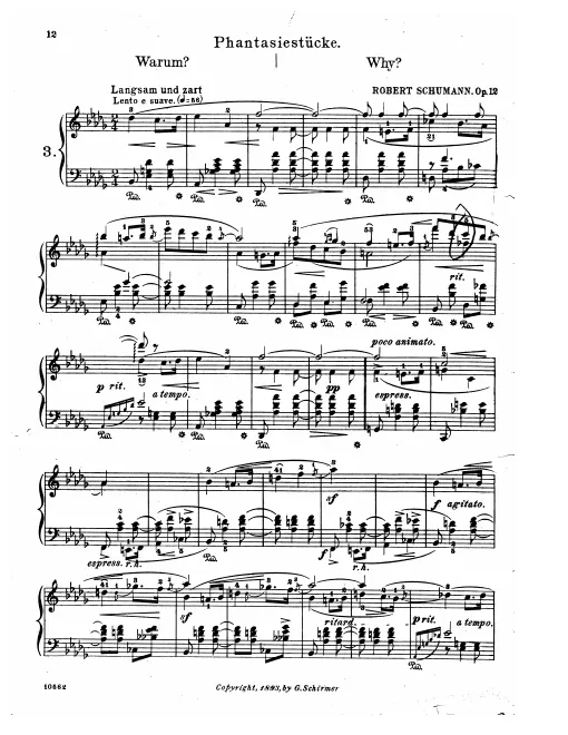 First page of Fantasiestücke