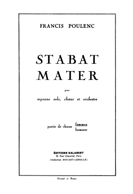 First page of Stabat Mater