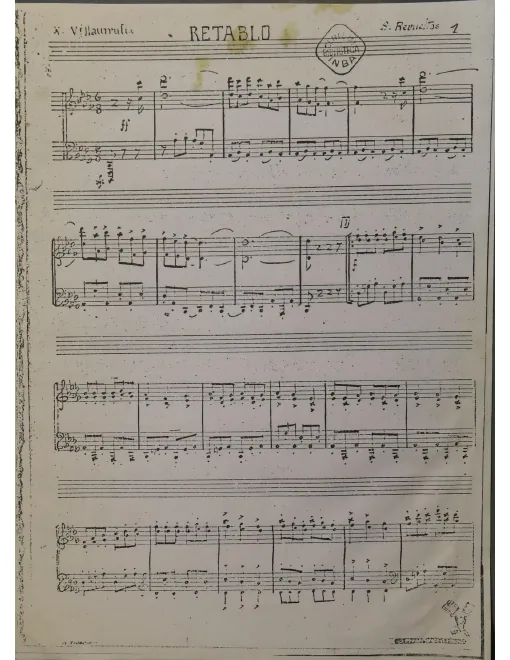 First page of Retablo