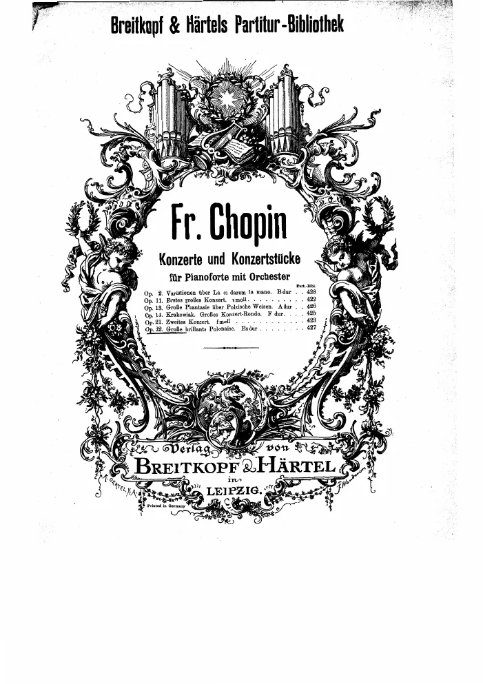 First page of Andante spianato et Grande polonaise brillante