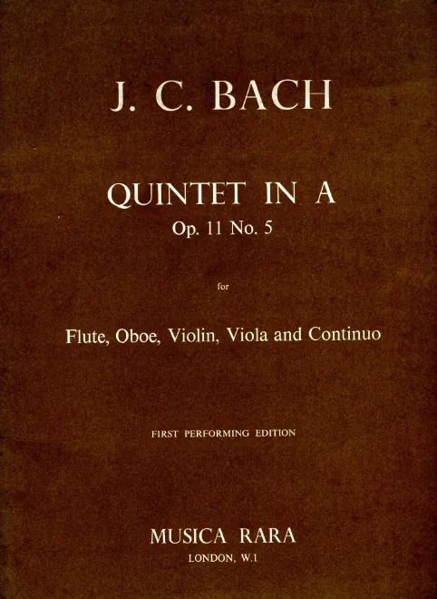 First page of Quintet in A major