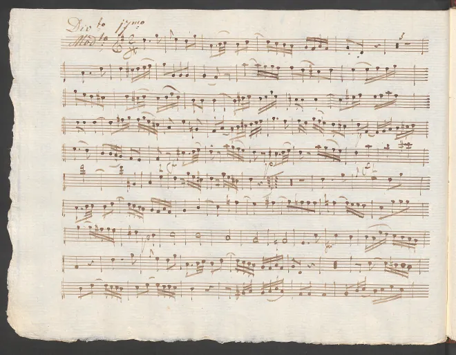 First page of Baryton Trio in G major, Hob.XI:89