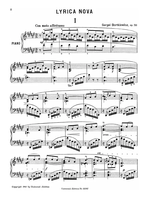 First page of Lyrica Nova