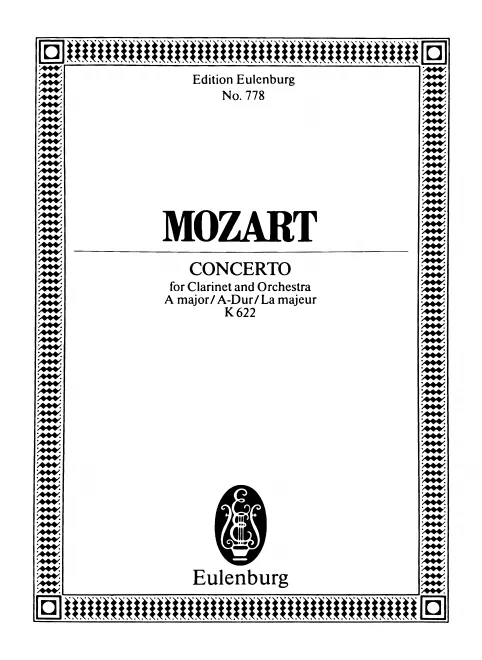 First page of Clarinet Concerto