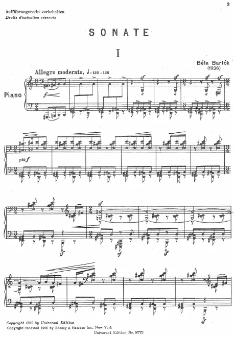 First page of Piano Sonata