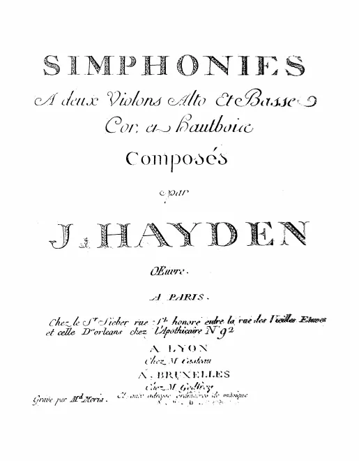First page of Symphony No.61 in D major