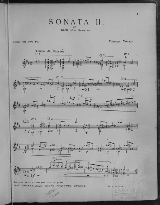 First page of Violin Partita No.1