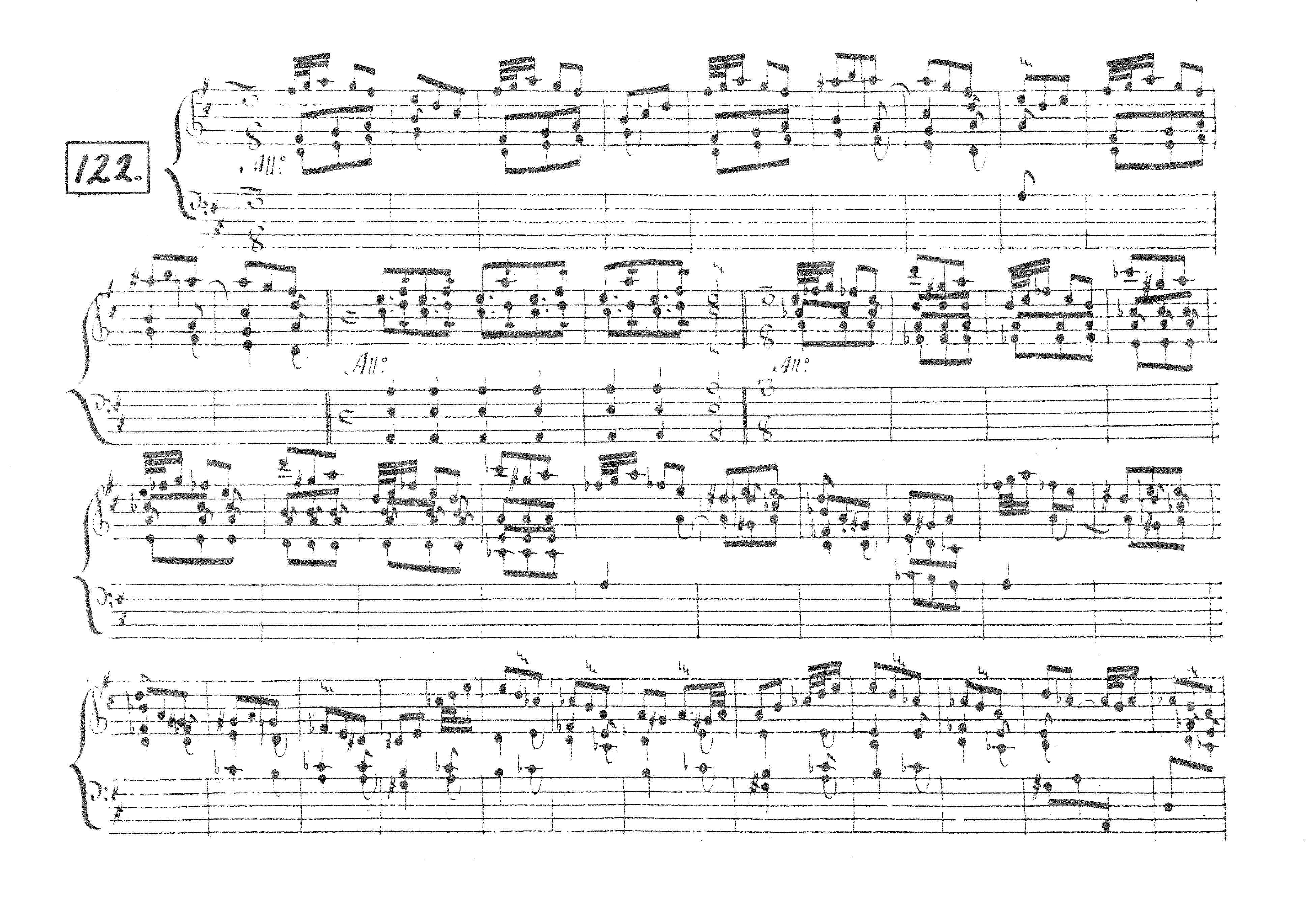 First page of Keyboard Sonata in D major