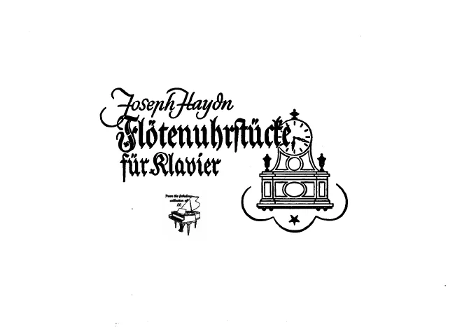 First page of Flötenuhr in G major, Hob.XIX:30