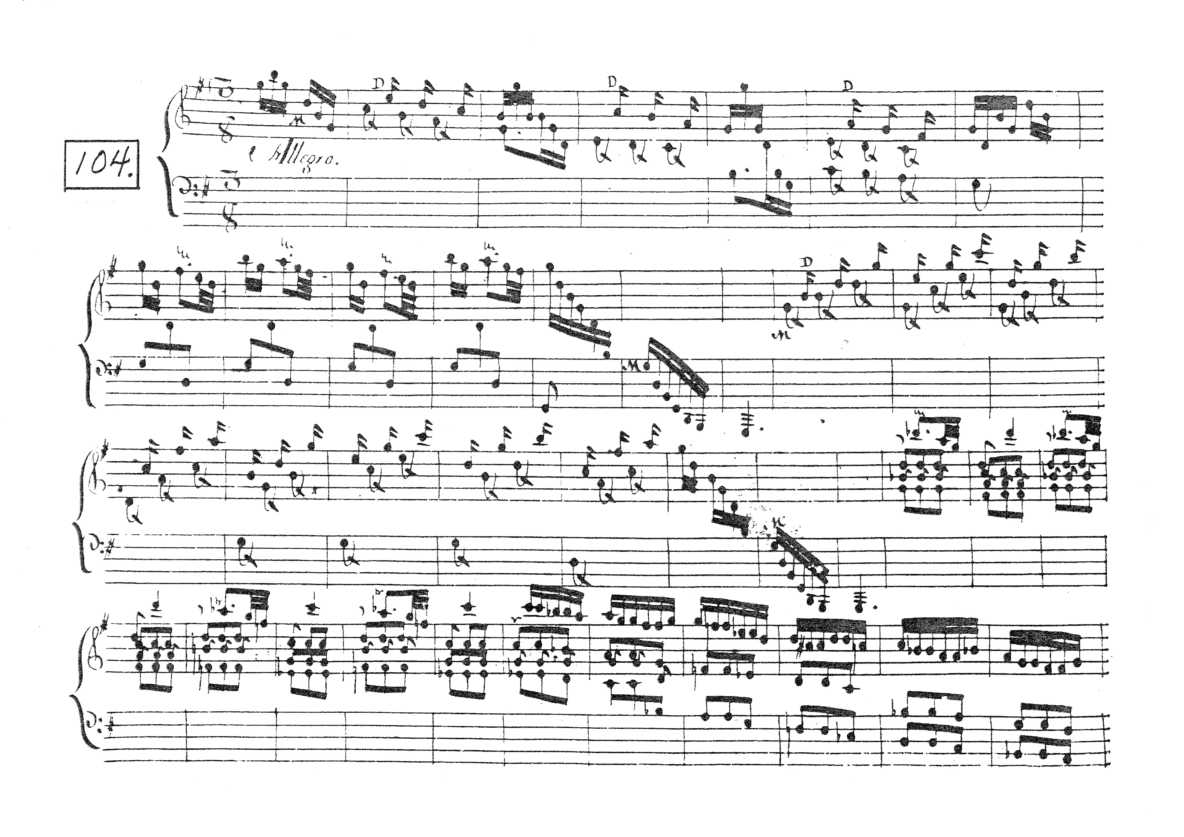 First page of Keyboard Sonata in G major