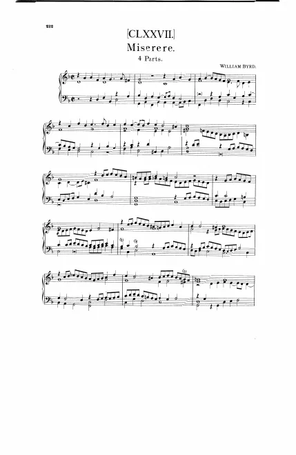 First page of Miserere a 4