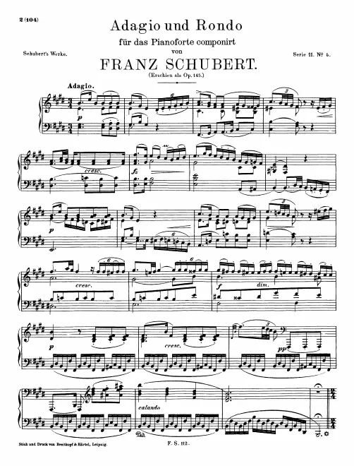 First page of Rondo in E major