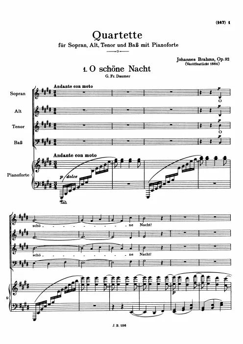 First page of 4 Quartets
