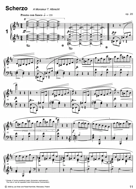 First page of Scherzo No.1