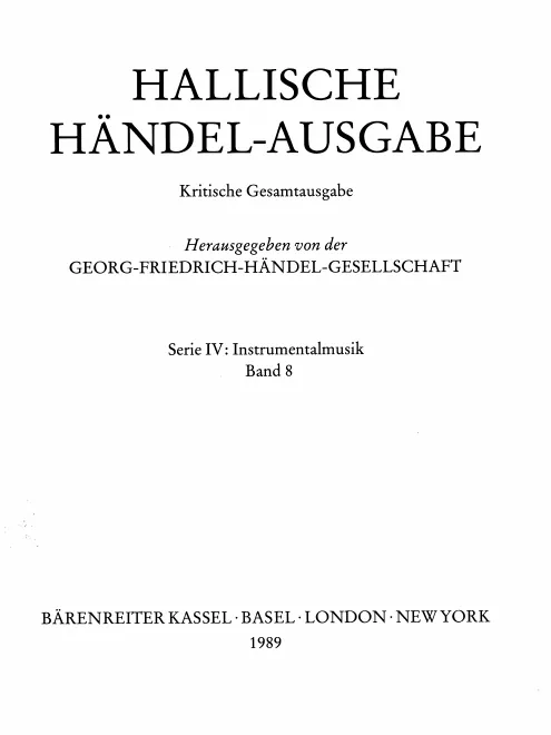 First page of Organ Concerto in F major