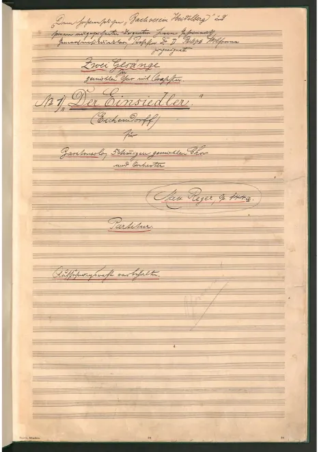 First page of 2 Gesänge