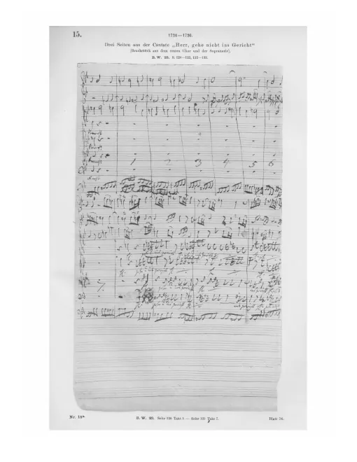 First page of Herr, gehe nicht ins Gericht