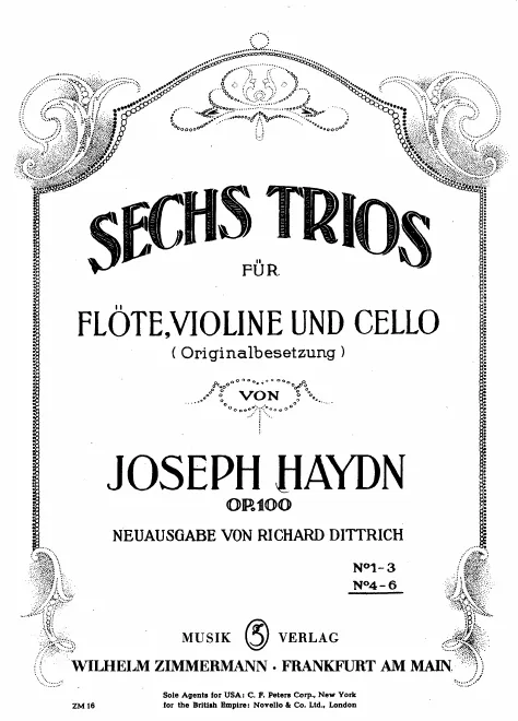 First page of Divertimento in A major