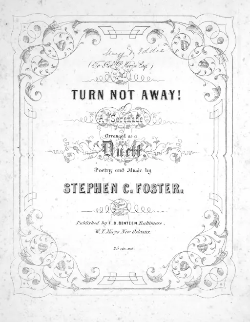 First page of Turn Not Away!
