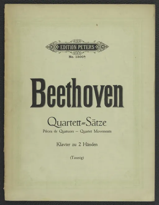 First page of Quartett-Sätze