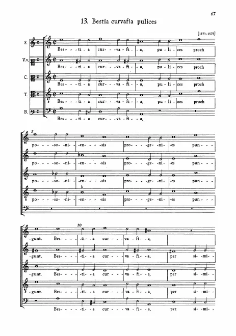 First page of Bestia curvafia pulices