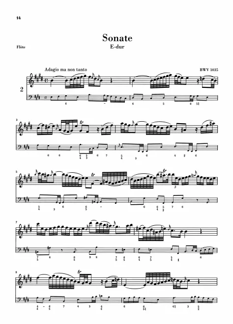 First page of Flute Sonata