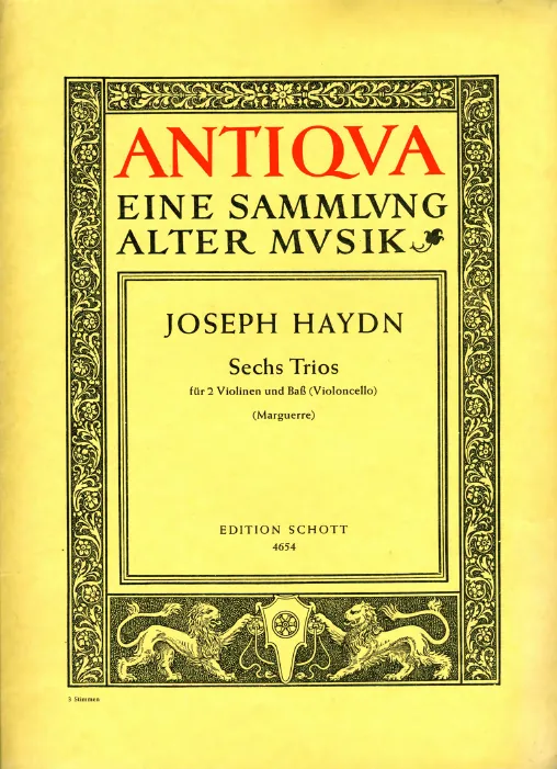 First page of String Trio in A major