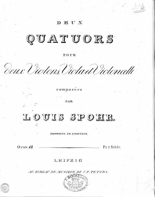 First page of String Quartet No.5