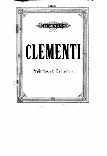 First page of Preludes and Exercises