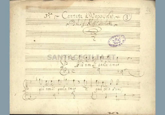 First page of Più non si puole amar