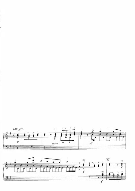 First page of Fantasie in G major