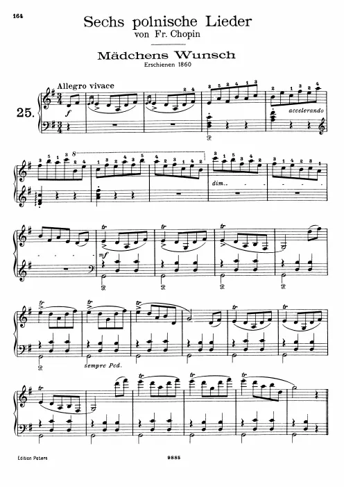 First page of 6 Polish Songs