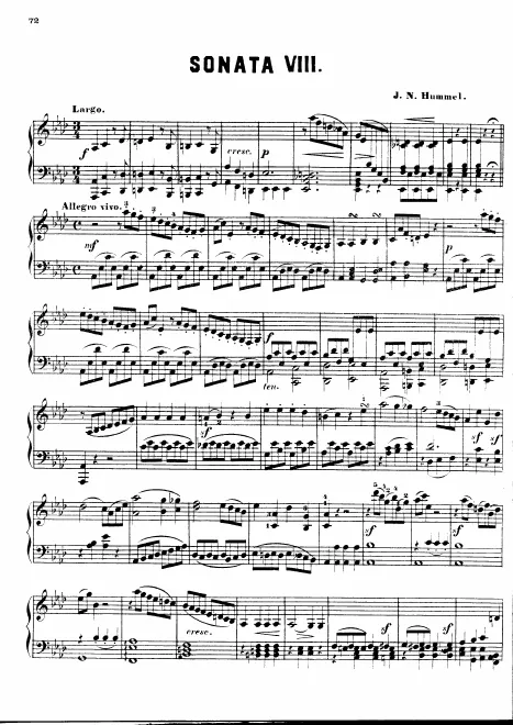 First page of Piano Sonata No.8