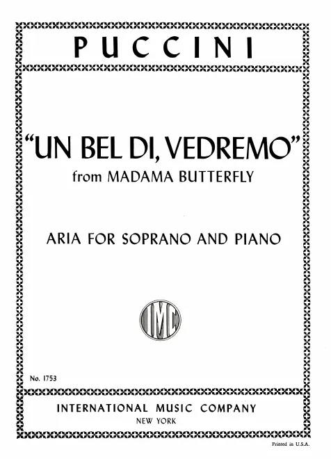 First page of Madama Butterfly