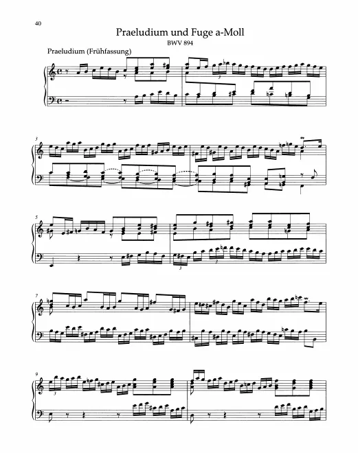First page of Prelude and Fugue