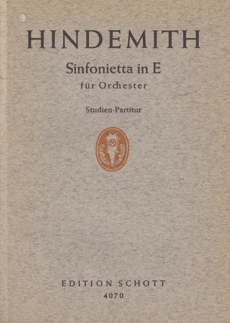 First page of Sinfonietta in E major