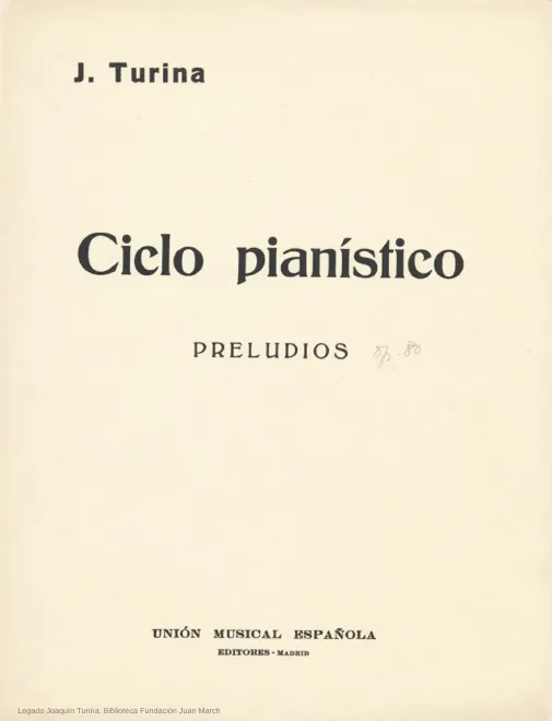 First page of Preludios