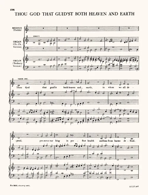 First page of Thou God that Guid'st
