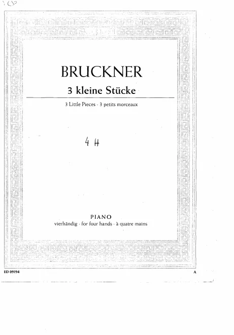 First page of 3 Kleine Vortragsstücke