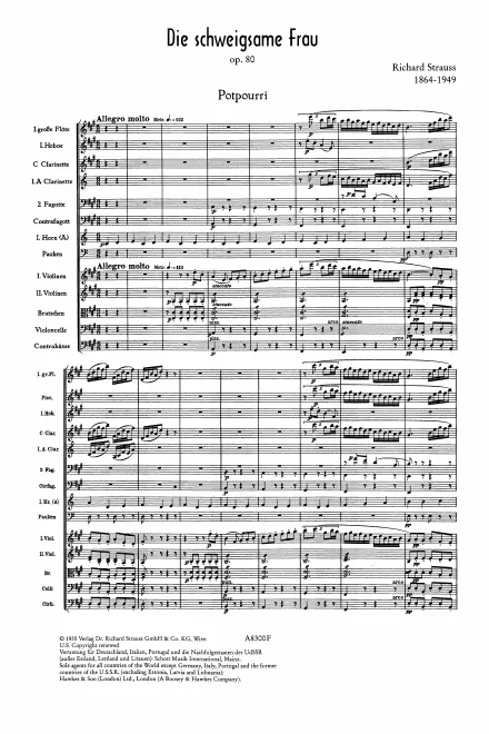 First page of Die schweigsame Frau