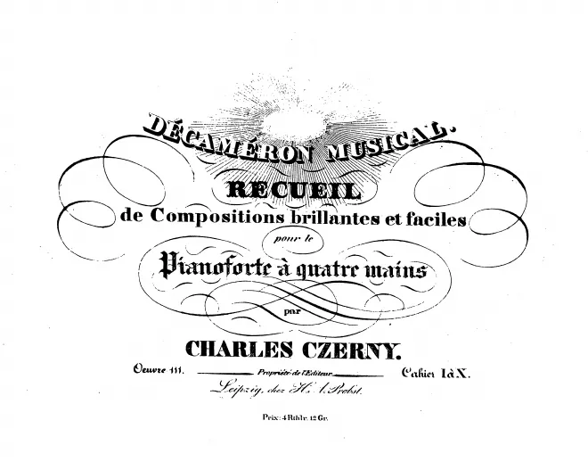 First page of Décaméron musical