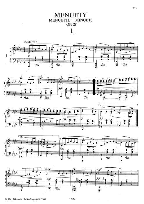 First page of 2 Minuets