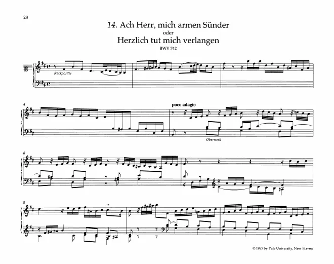 First page of Ach Herr, mich armen Sünder