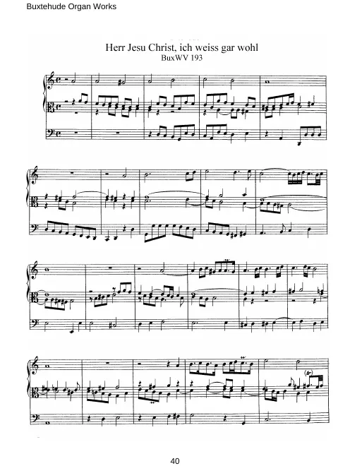 First page of Herr Jesu Christ, ich weiss gar wohl