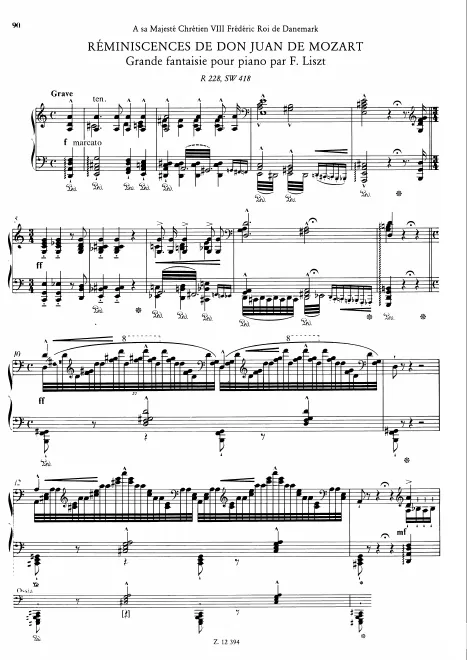 First page of Réminiscences de Don Juan
