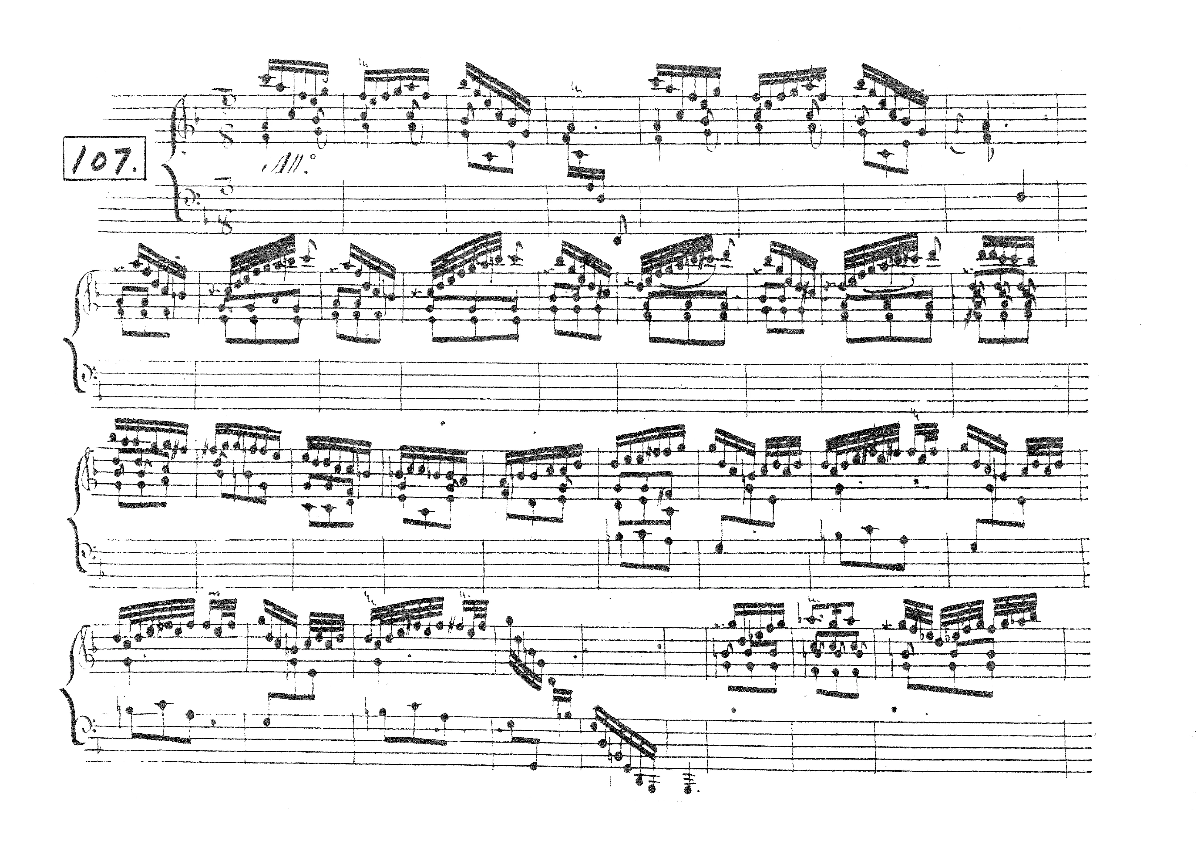 First page of Keyboard Sonata in F major
