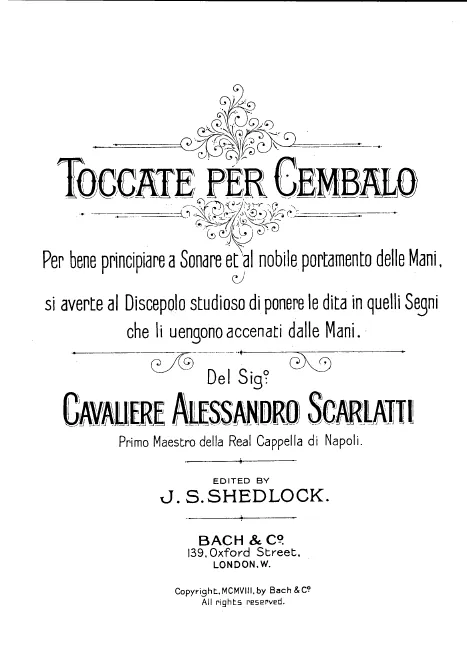 First page of Toccata No.1 in G major