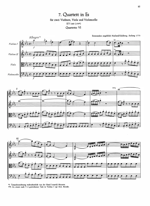 First page of String Quartet No.7