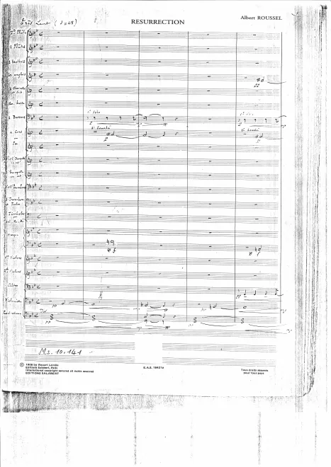 First page of Résurrection